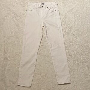 Agolde Premium White Denim Skinny Crop Jeans • Summer Fun Filter Free